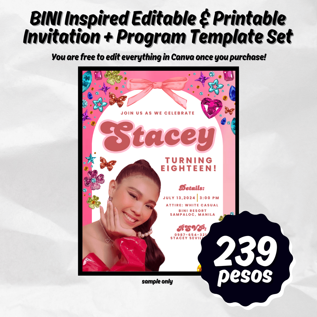 BINI Inspired Invitation + Program Template Set by geteyesthetic - Raket.PH bini-inspired-invitation-program-template-set-by-geteyesthetic-raket-ph