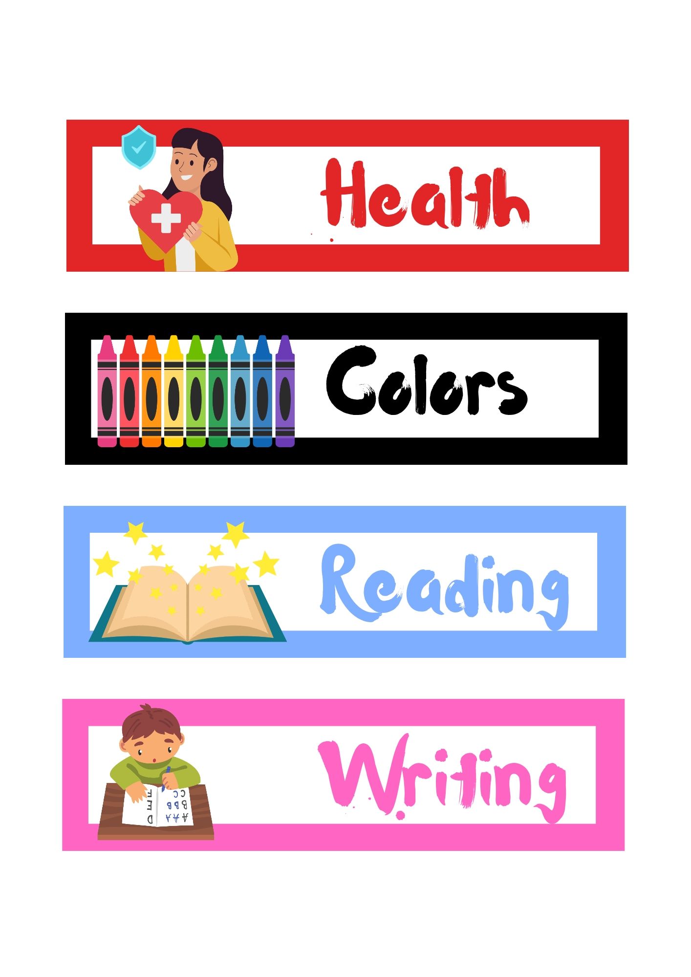 Kid's School Subjects Notebook Label Sticker by cv.scrapbook - Raket.PH kid-s-school-subjects-notebook-label-sticker-by-cv-scrapbook-raket-ph