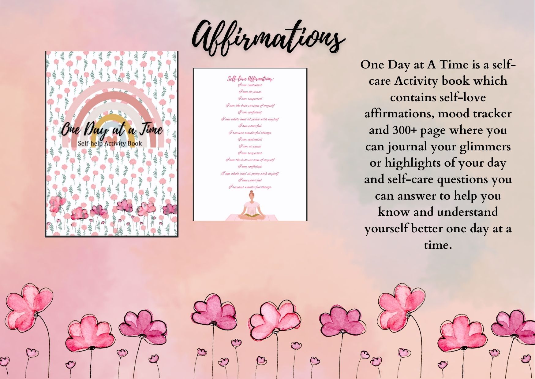One Day at A Time Journal (Self-care Journal) by elainepalla08 