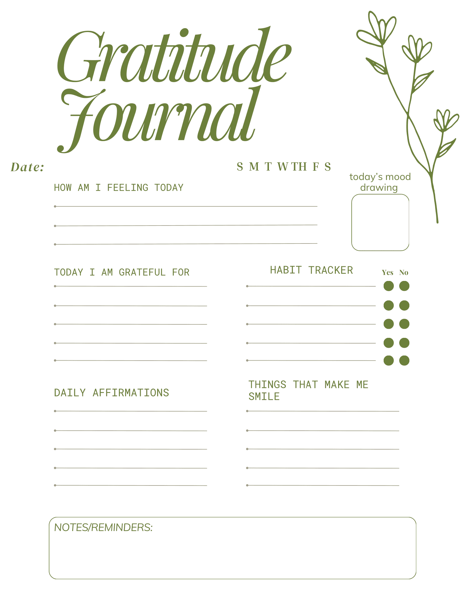 Printable] Gratitude Journal Template by thedesignsocietyph - Raket.PH for Free Printable Gratitude Journal Template