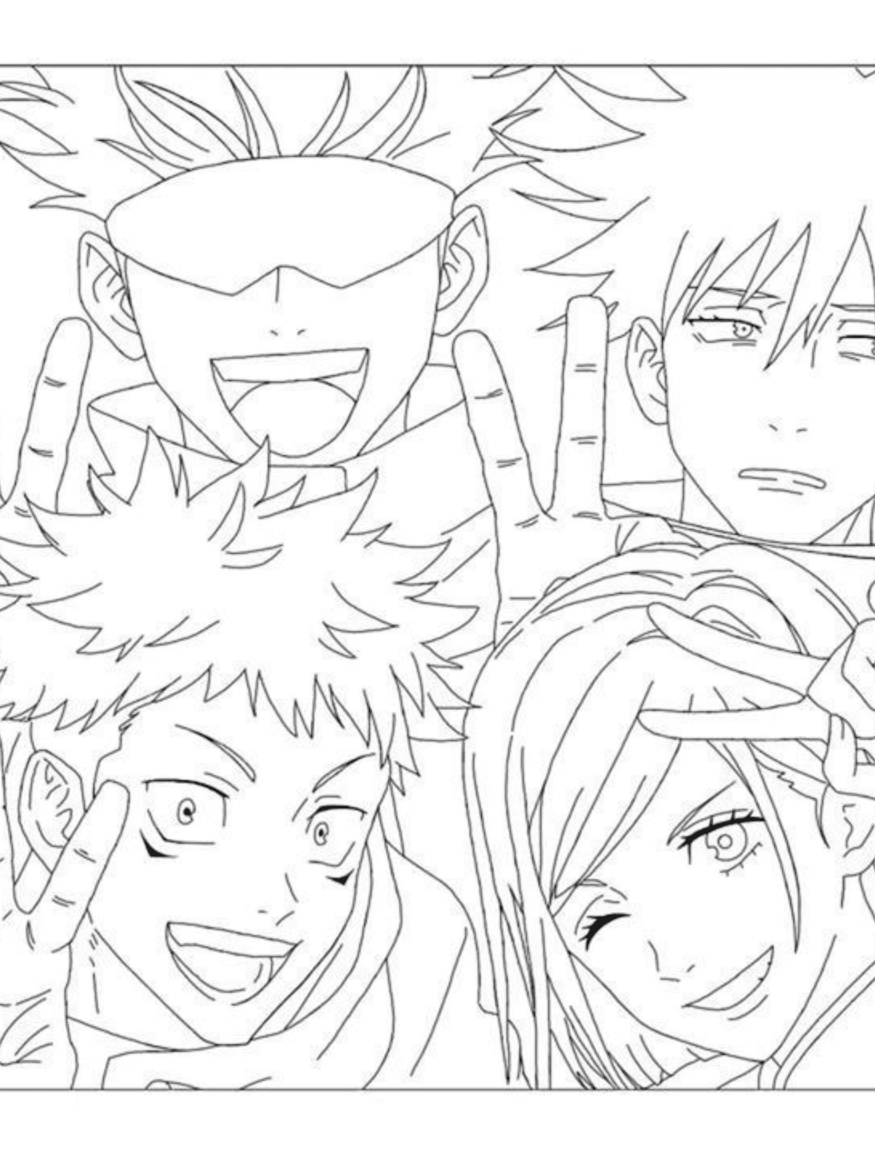 jujutsu kaisen coloring page