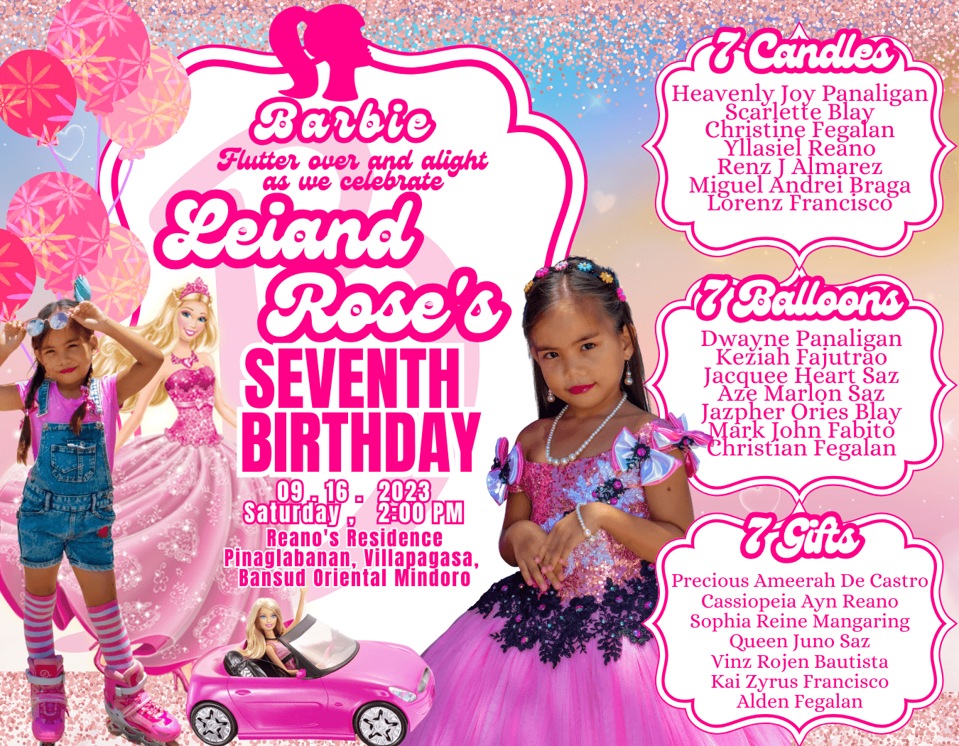 barbie dress for 7th birthday Serving looks, the Barbie way. Baby Shania Cassie looks so pretty wearing our newest Barbie Ombre from Tiny Pieces for her birthday party. Happy 7th birthday baby girl. Thank you Mommy