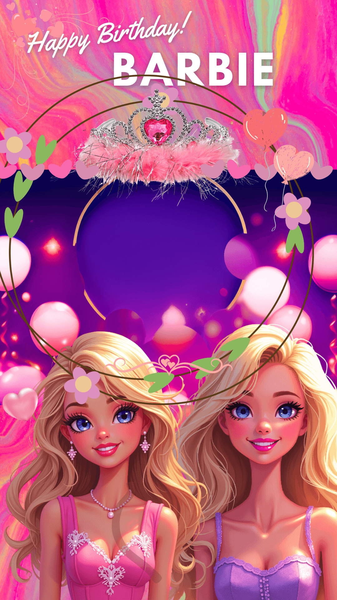 Happy birthday barbie background shop