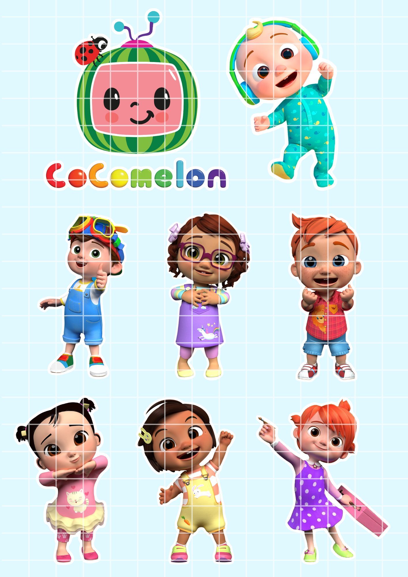 Cocomelon characters printable