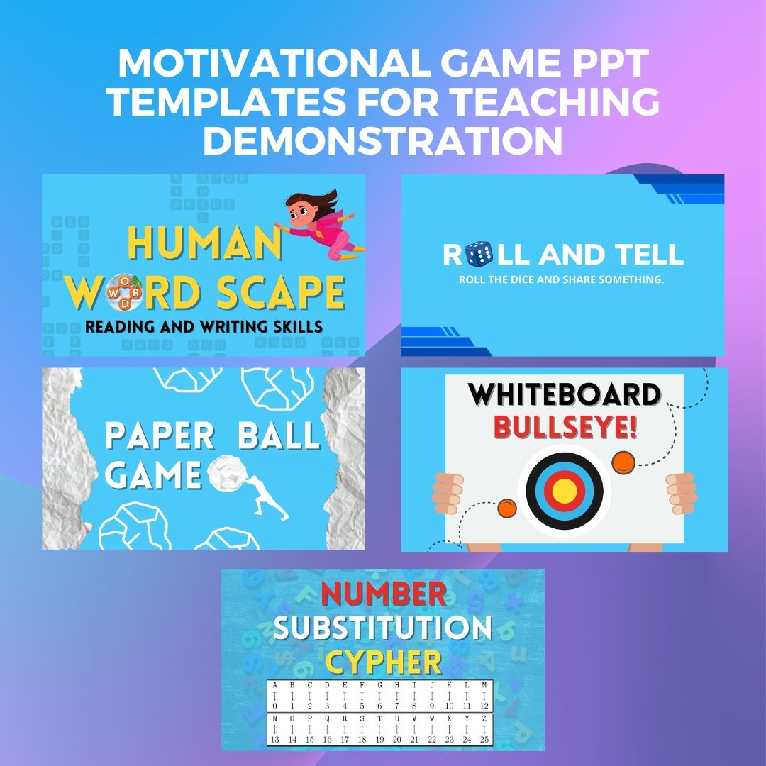 MOTIVATIONAL GAME PPT TEMPLATES COMPILATION FOR TEACHING DEMONSTRATION by  jerixelbahiabusiness - Raket.PH