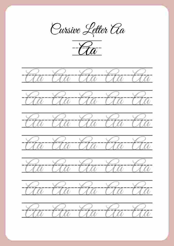 Handwriting Sheets Alphabet