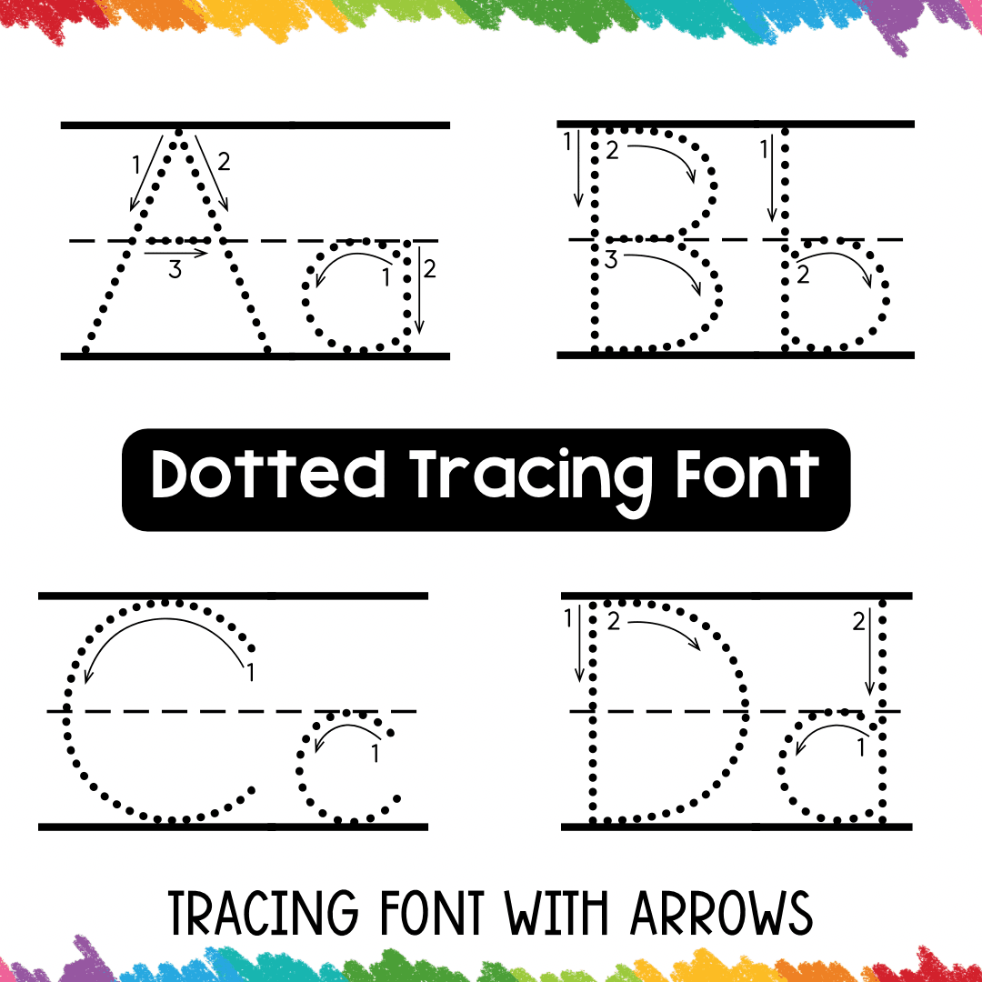 Letter Tracing Font