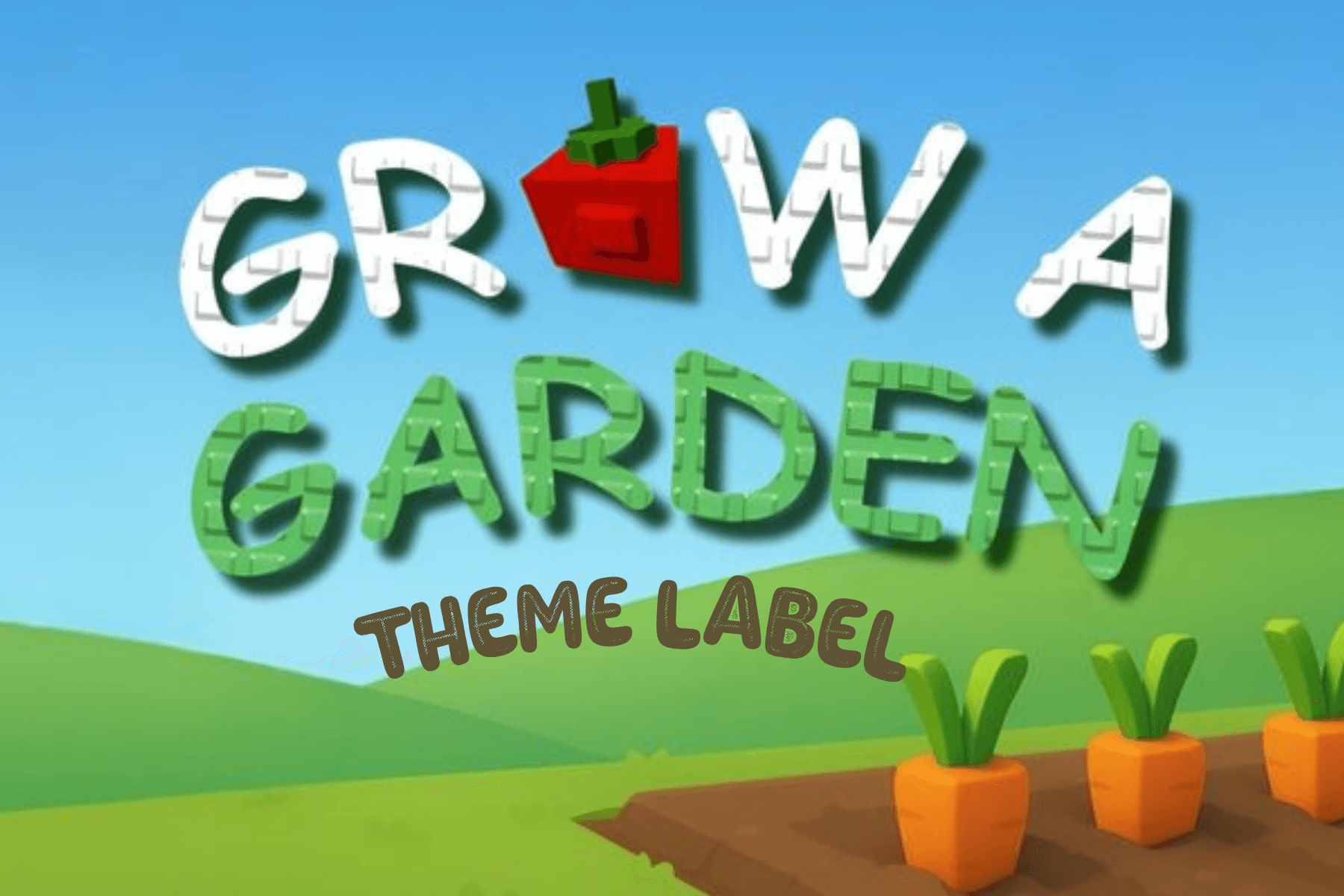 Grow a garden theme name labels (ready to print) by rizanoel ...