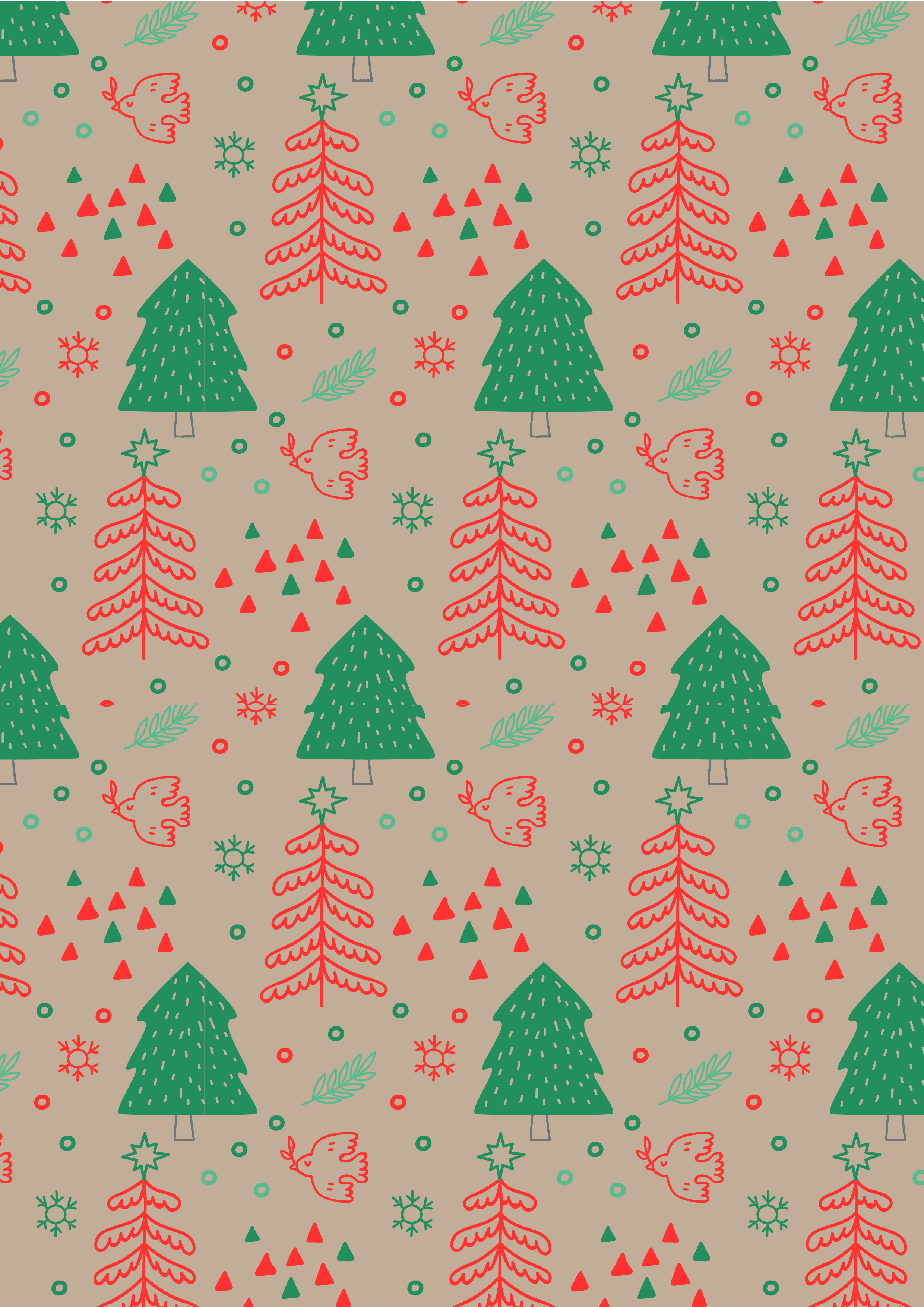 Green Wrapper 0633778deb editable and printable christmas wrapping paper template