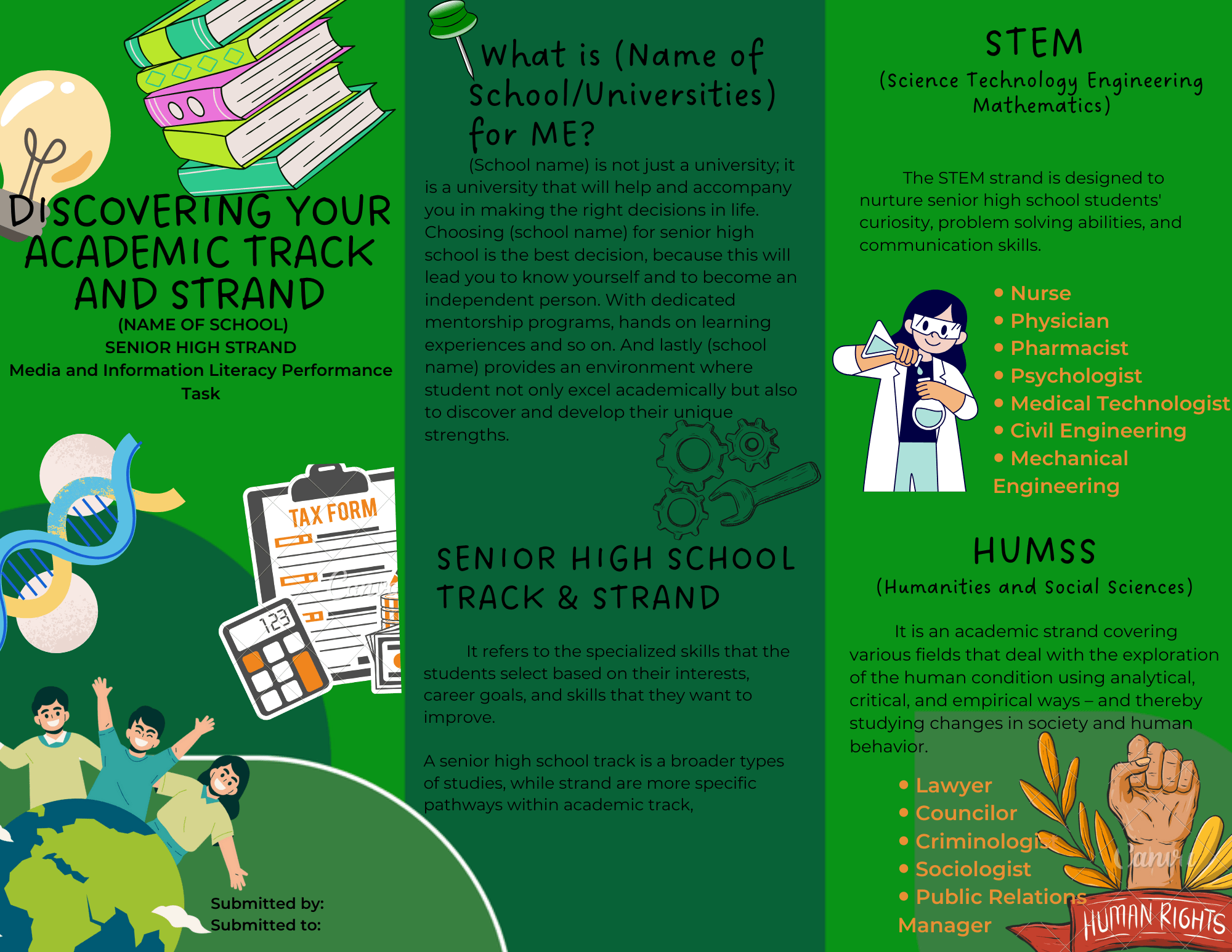 High School Pamphlets High School Brochure Inside | College Brochure,