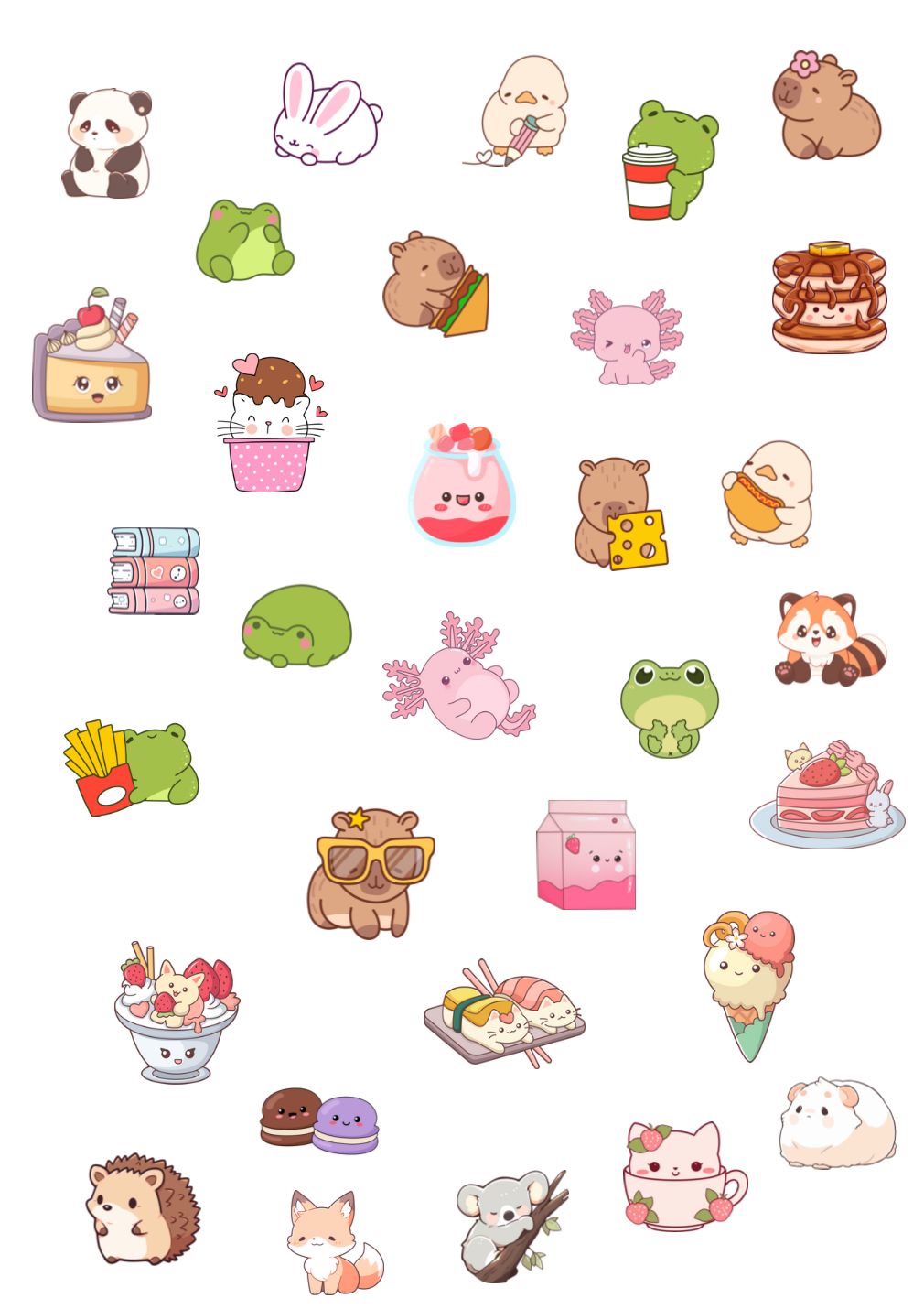 Kawaii Printable Stickers