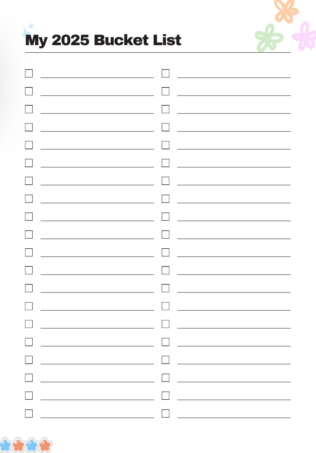 2025 bucket list by tiramabelle - Raket.PH