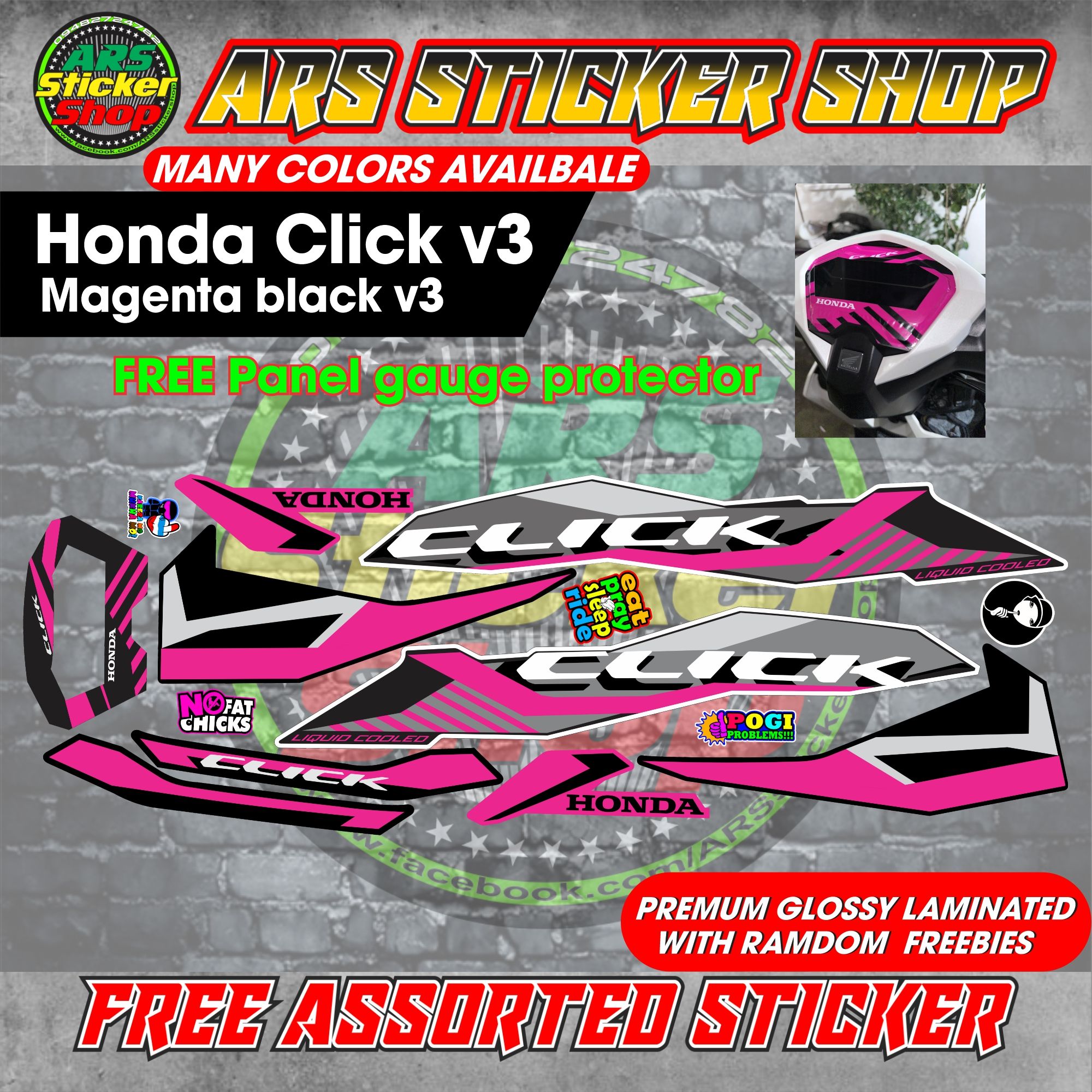Sticker For Click Decals For Motorcycle Honda Click