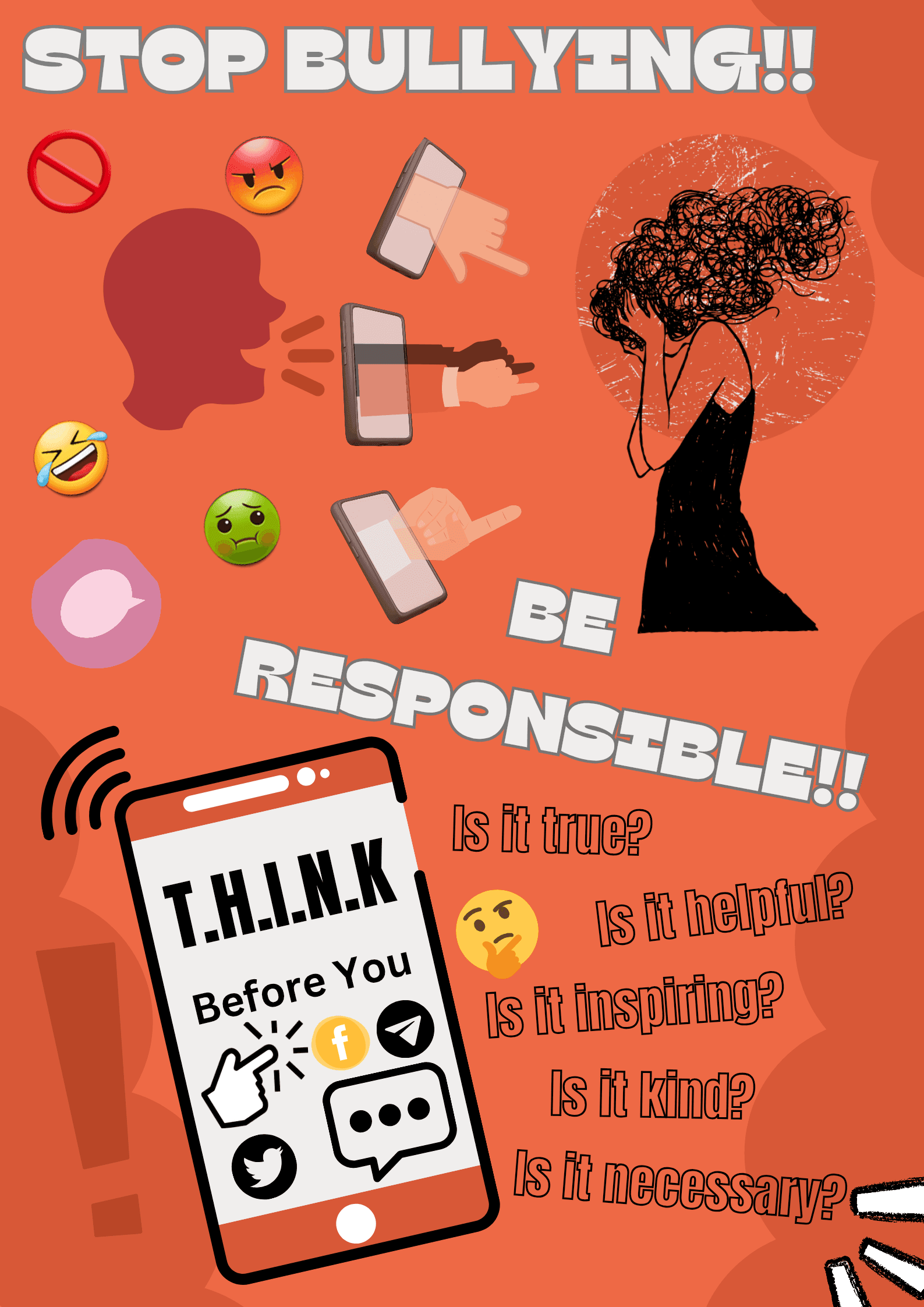 Using Content Responsibly Responsible Use Of Social Media Poster
