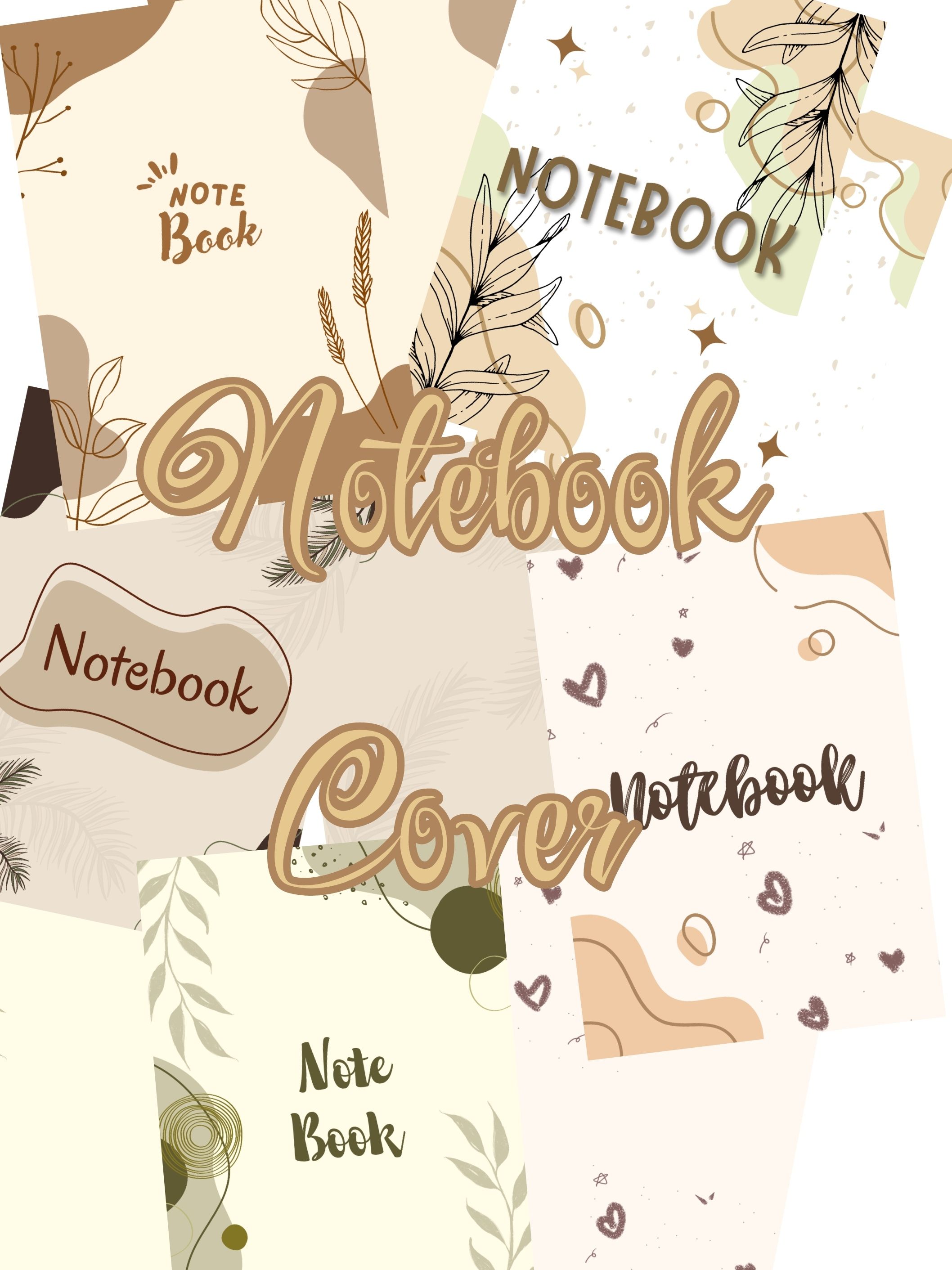 Printable aesthetic notebook pages and cover by claricee - raket.ph