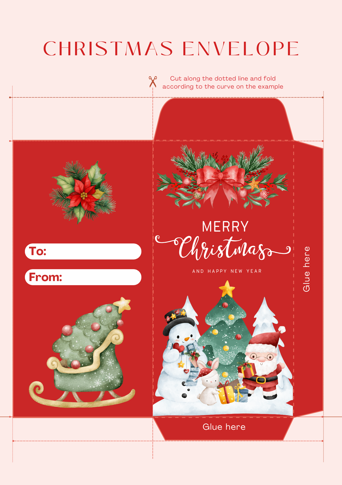 Red White Colorful Illustrative Christmas Ready to Print Envelope A4 8b48e67270 christmas money envelope templatebiocaprilmae - raket.ph