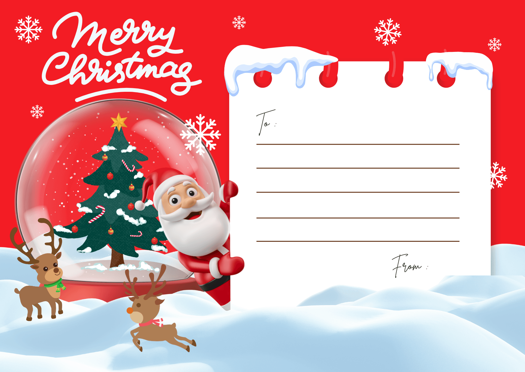 Red and White Cute Merry Christmas Card 1 a3c5acb279 editable and printable christmas cardmydigitalvistahub - raket.ph