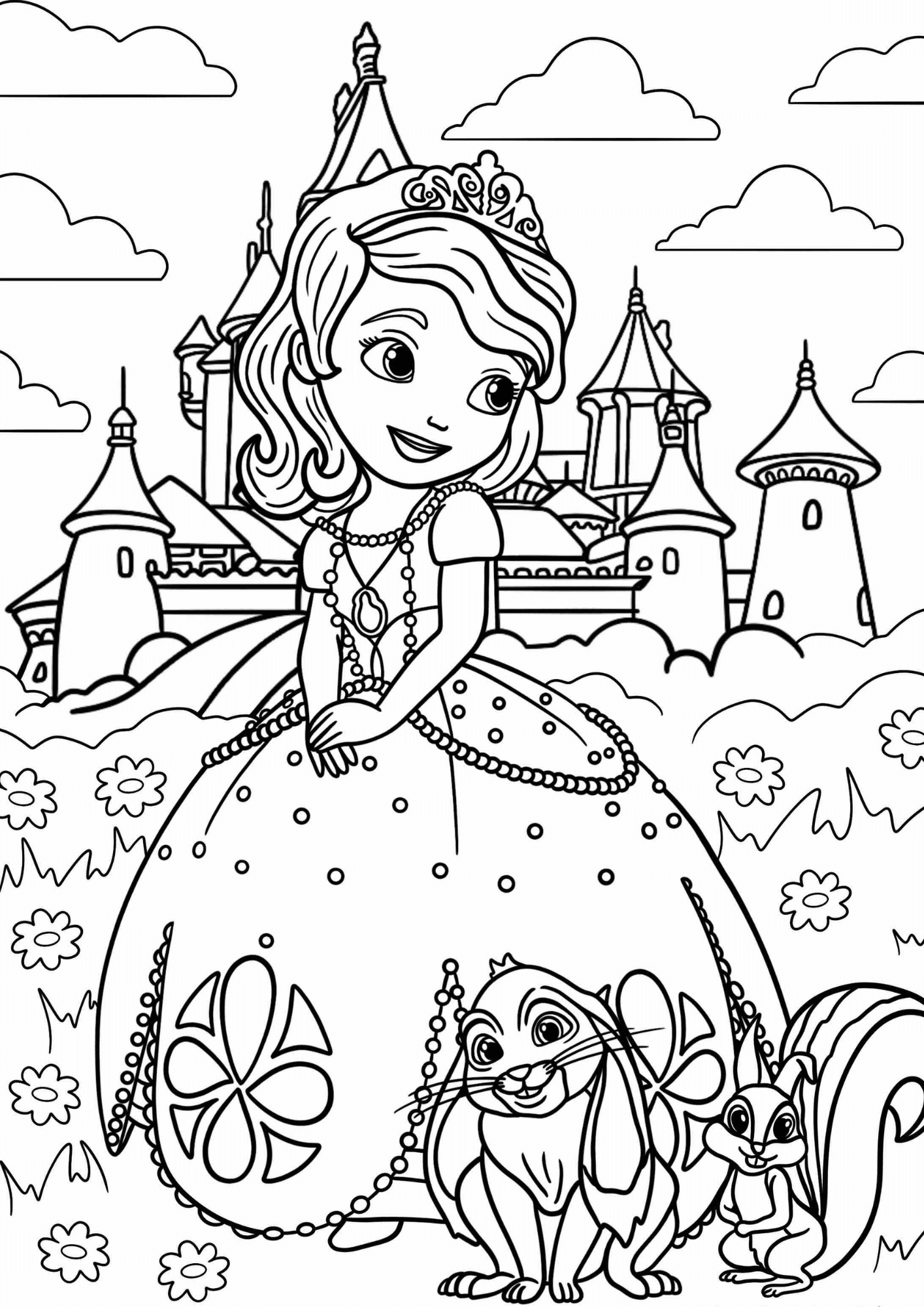 Sofia Princess Coloring Activities