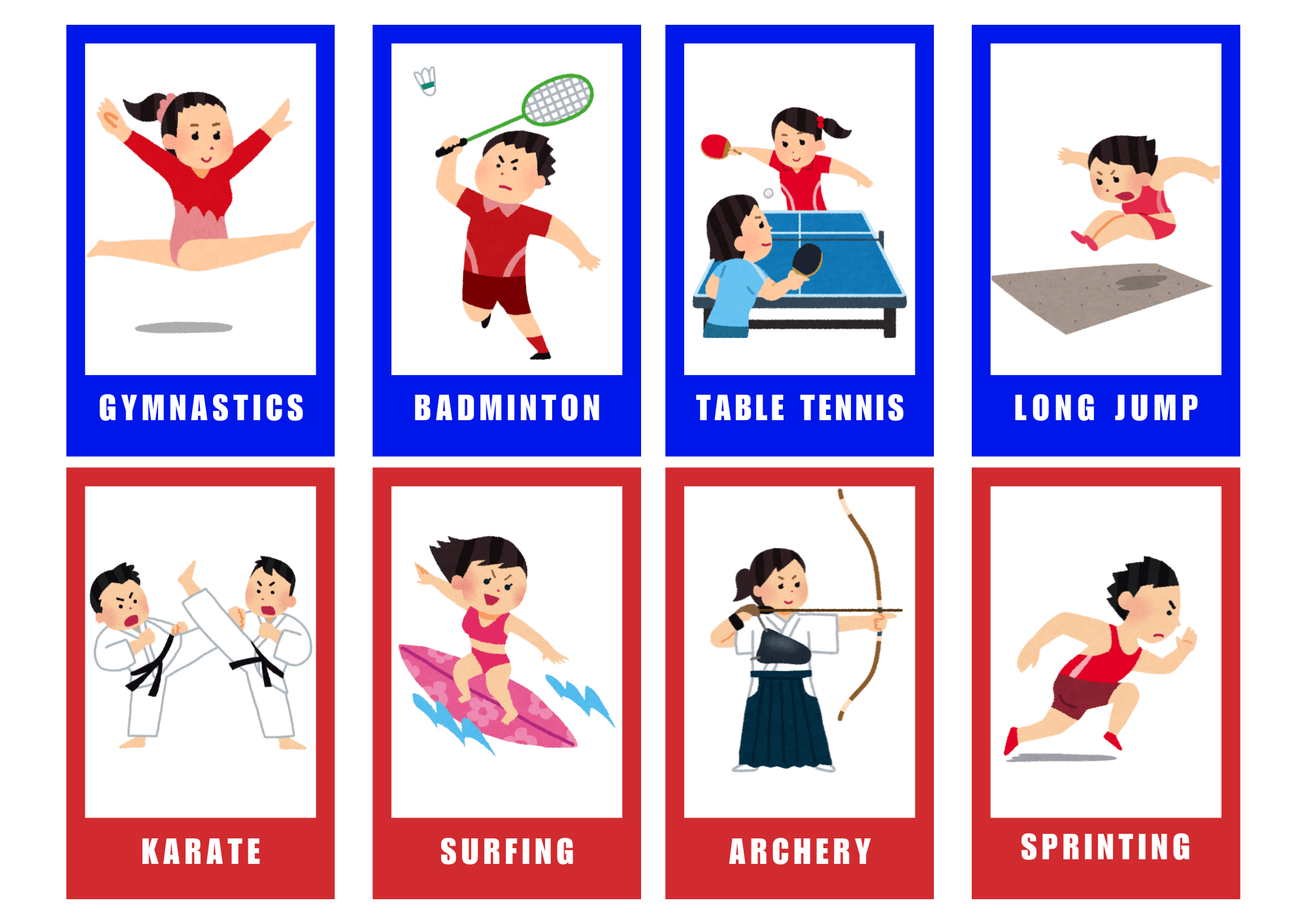 Sports Flashcards For Kids