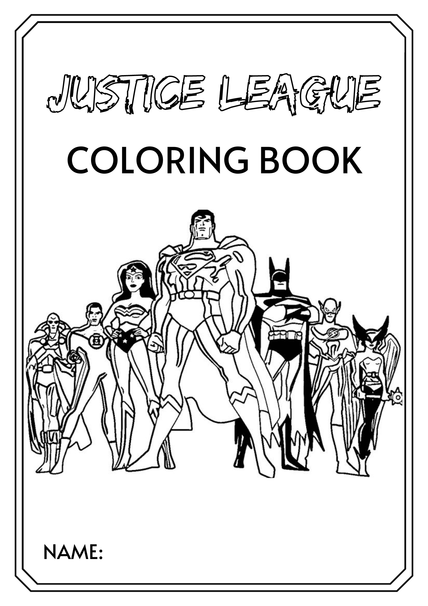 The Justice League Coloring Pages