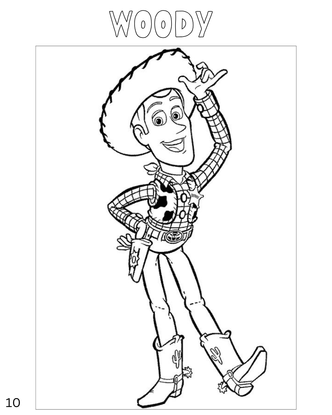 coloring page toy story