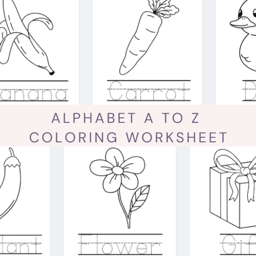 Alphabet A to Z Coloring Worksheet Set by amgraphic - Raket.PH