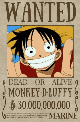 One Piece Wanted Poster Template Wanted Poster Template Transparent