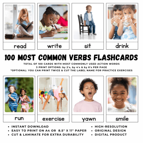 300 Common Verbs With Pictures Action Verbs Verbs For