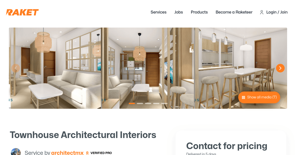 Townhouse Architectural Interiors by architectmx - Raket.PH