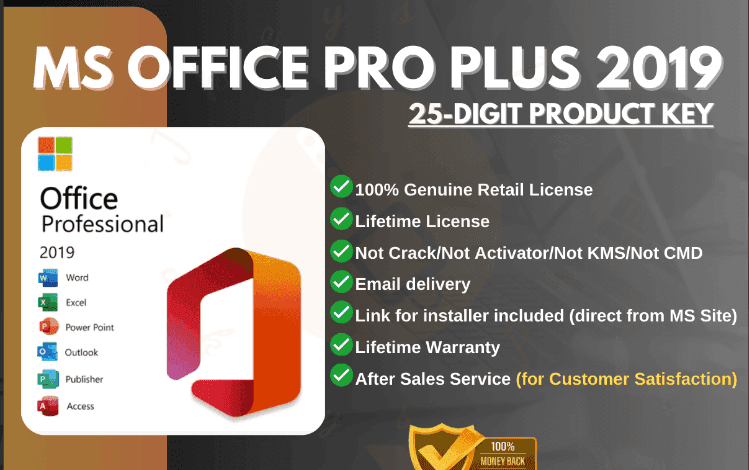 Digital Key Office 2019 Pro Plus Activation Key Office Microsoft