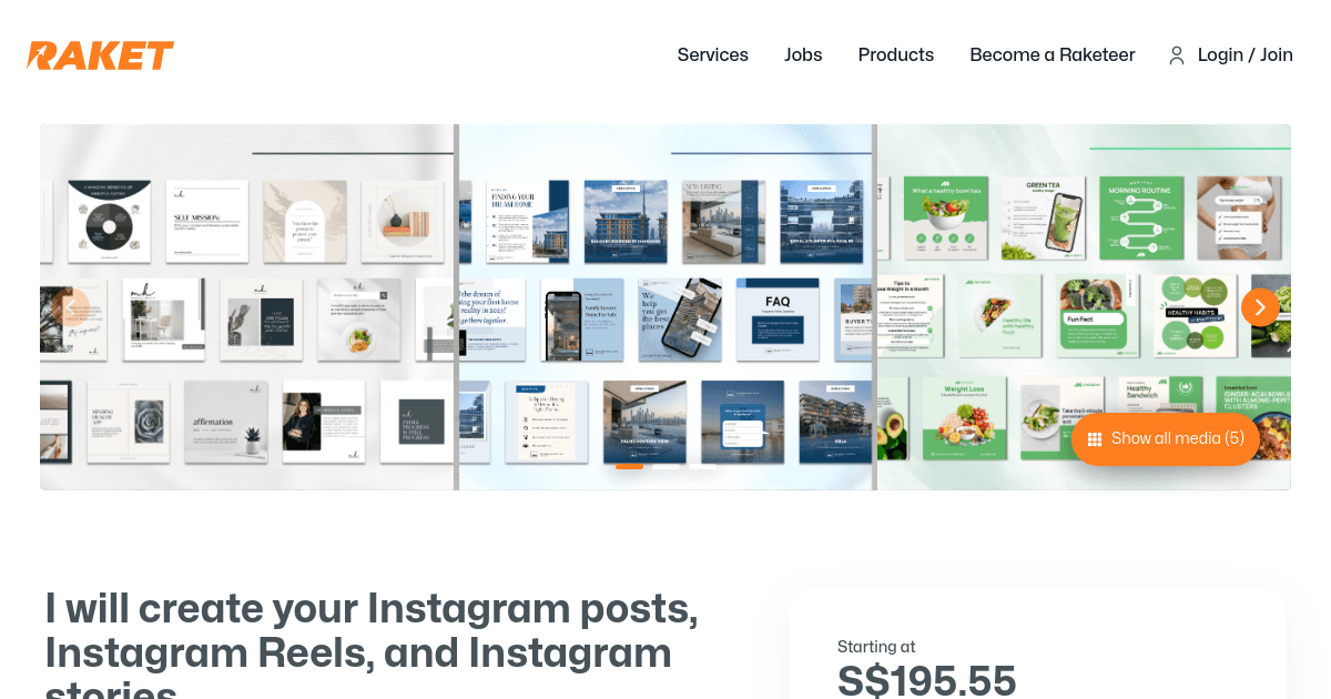 I will create your Instagram posts, Instagram Reels, and Instagram