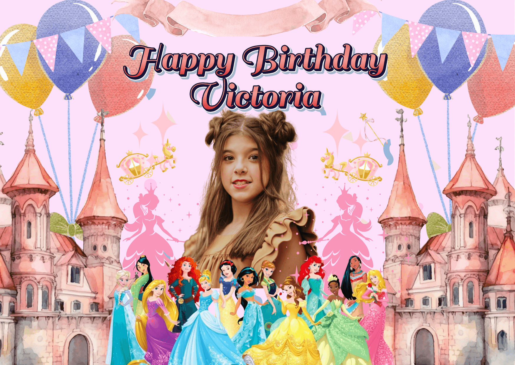 Disney Princess Background Tarpaulin