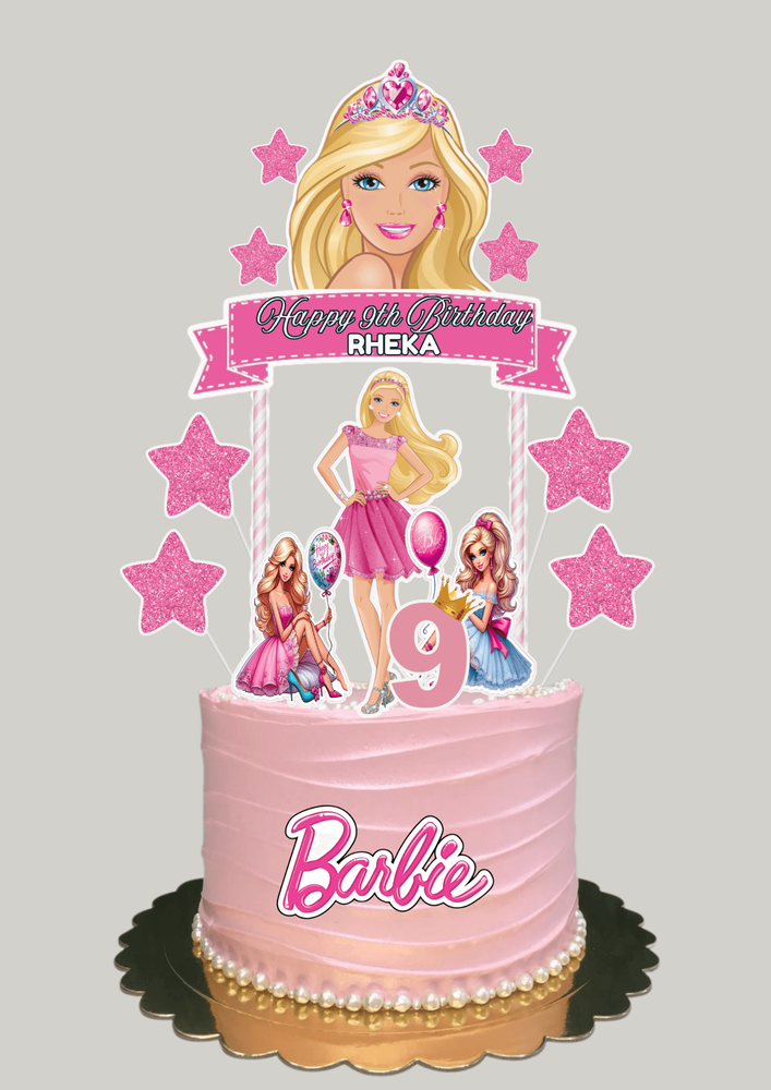 Free Printable Barbie Cake Topper Printable Barbie Cake Topper