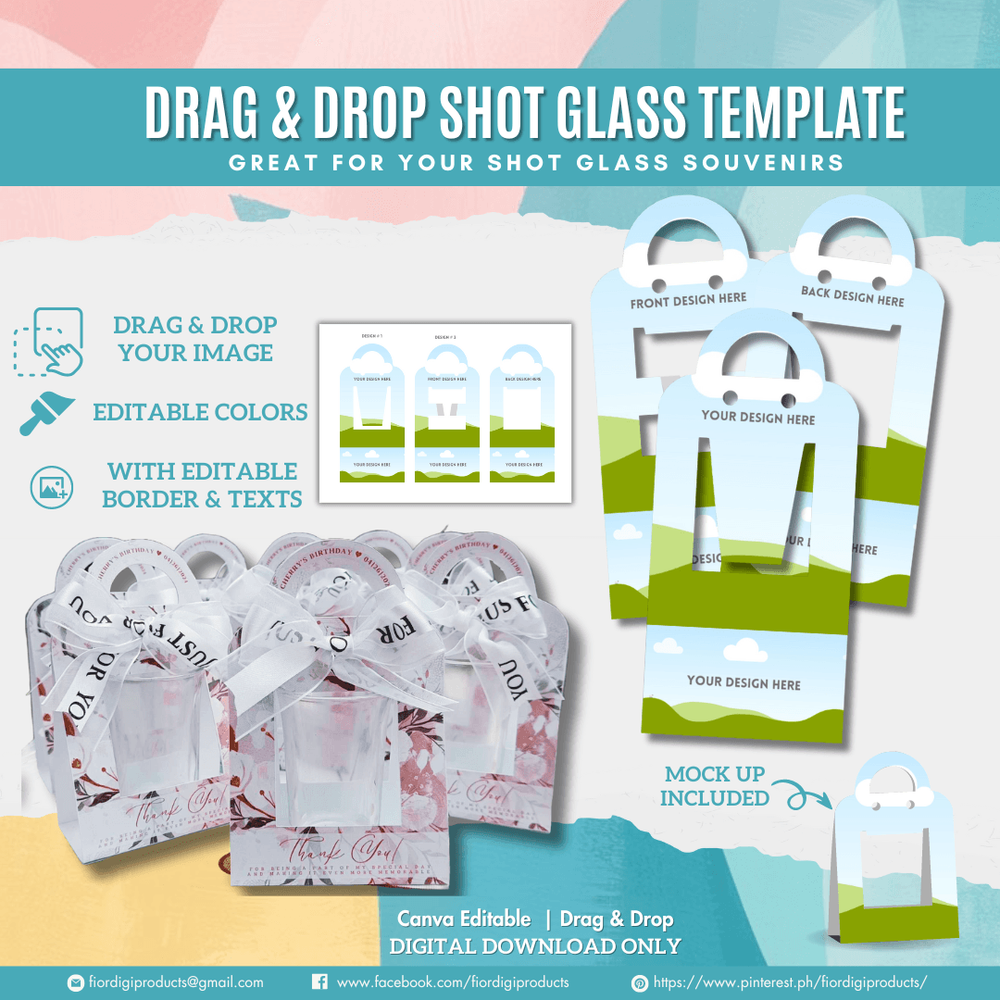 Shot Glass Holder Template for Souvenirs or Giveaways by fiordigiproducts Raket.PH