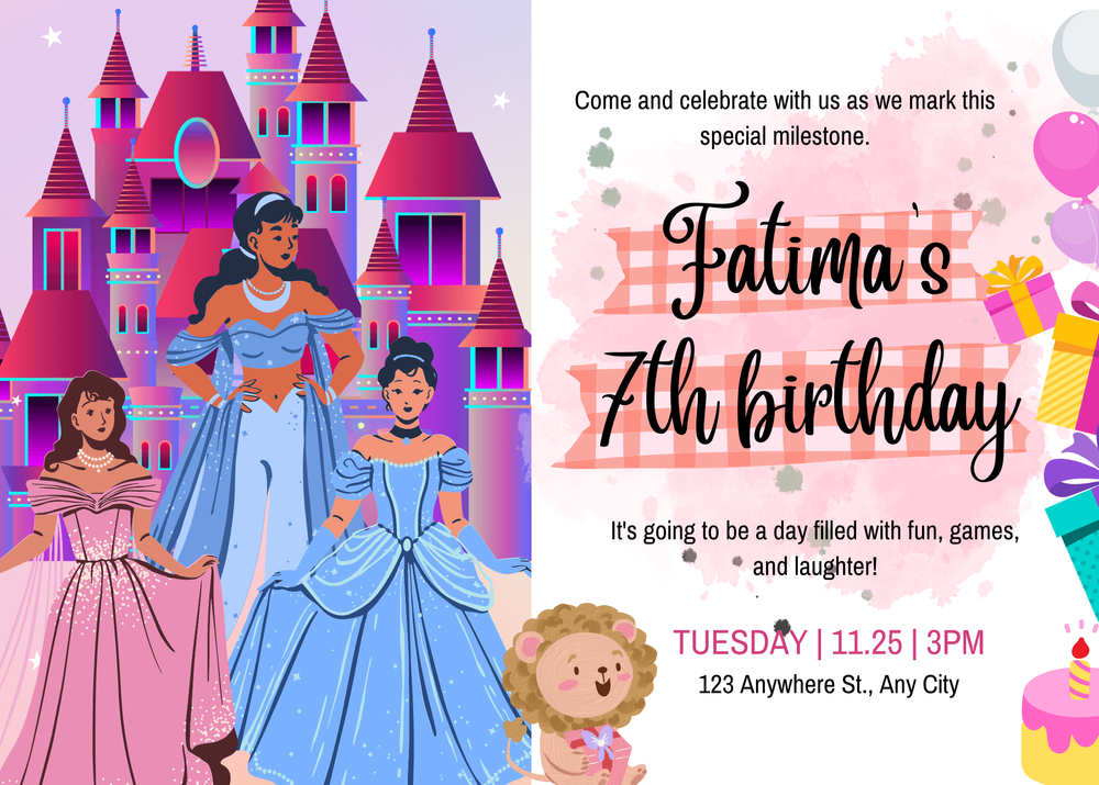open lace back dress Ymyfdyj Princess Birthday Party Invitations, Princess Dress Up Birthday  Invitations Cards for Kids, Girls Magical Fill in The Blank Birthday Party  Invites, 20 Invitation Cards With 20 Envelopes -C35 : Amazon.sg: Toys