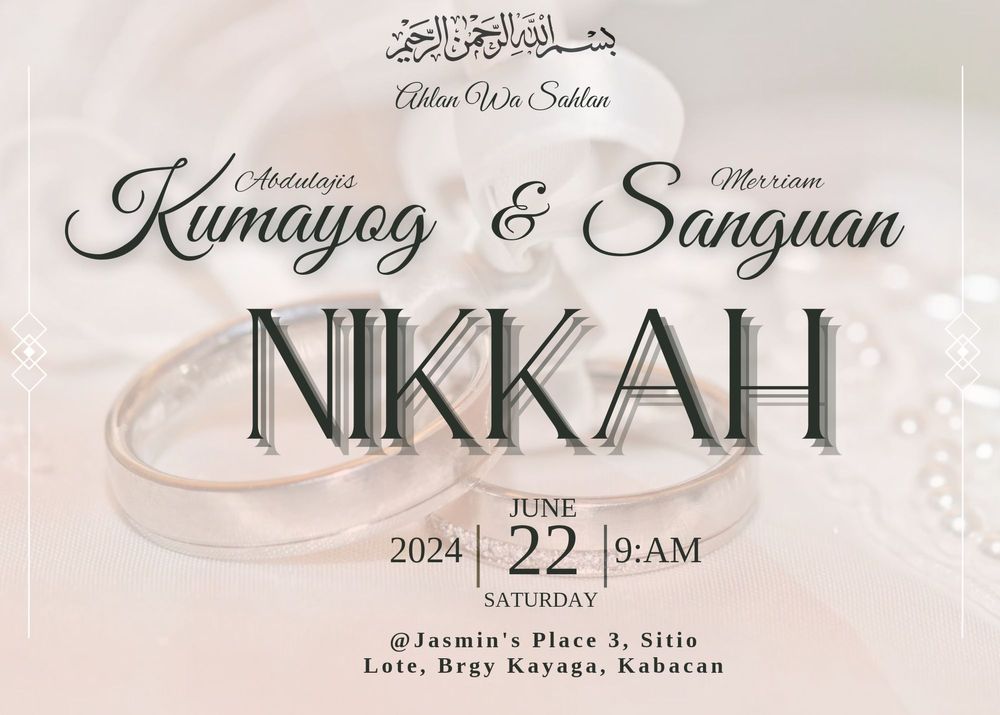 Sample Wedding Tarpaulin Design