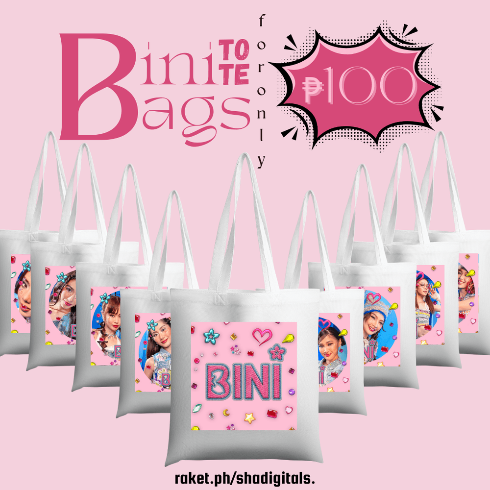 BINI Tote Bags Design by sharadigitals Raket.PH