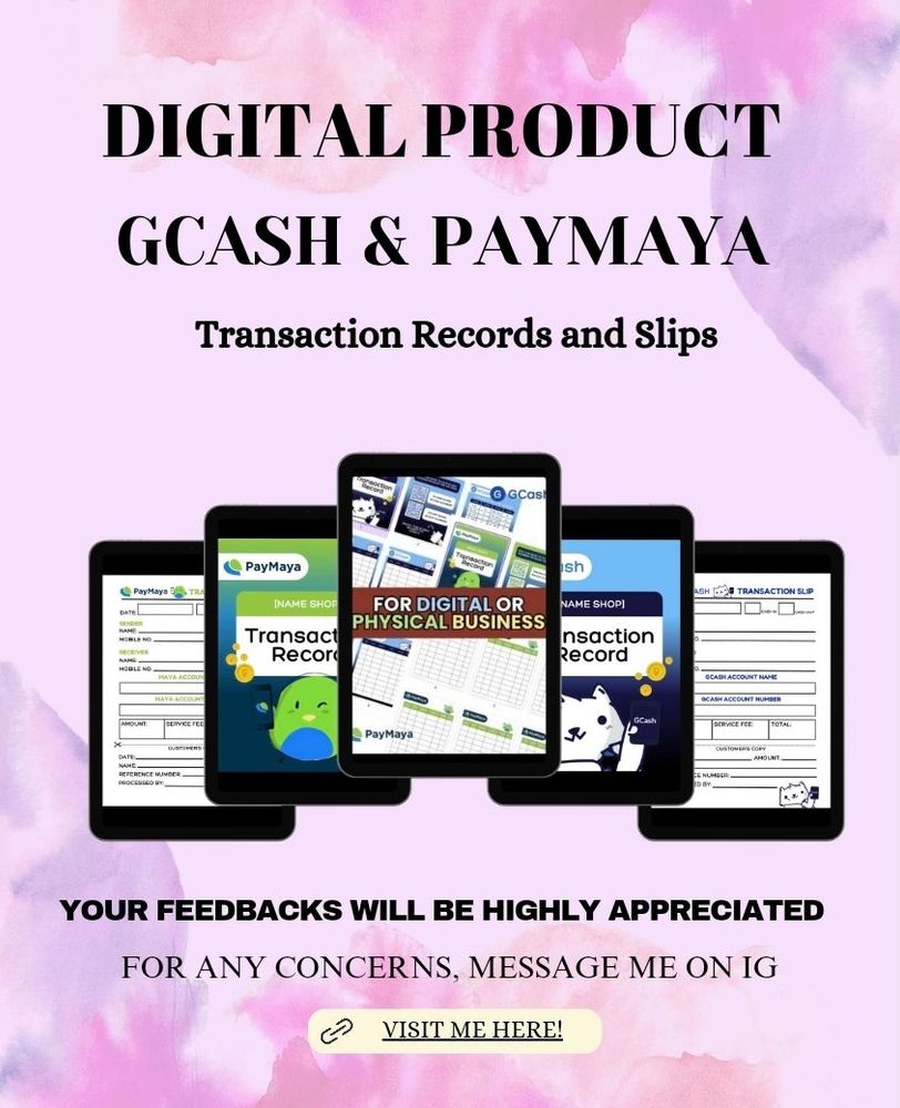 GCash & PayMaya Bundle Transaction Records and Slip | RESELL RIGHTS by  jane_carambas22 - Raket.PH