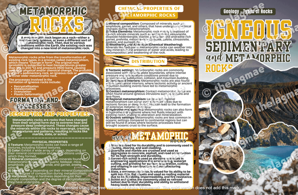 Types Of Rocks Poster