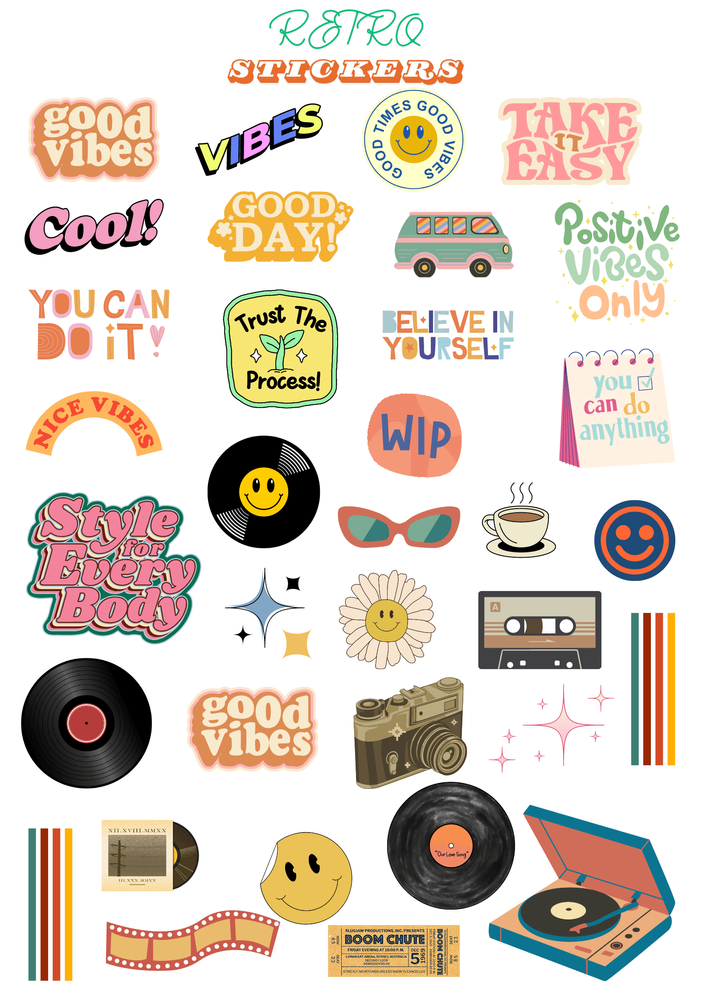 Retro stickers sales