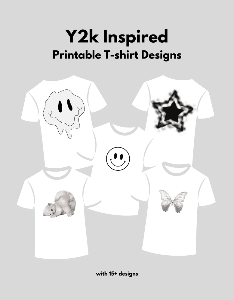 Y2k Inspired Printable T-shirt Designs by cutecorner - Raket.PH Y2k inspired printable t-shirt designs by cutecorner - raket.ph