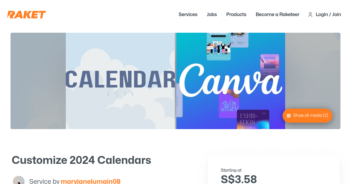 Customize 2024 Calendars by maryjanelumain08 Raket PH