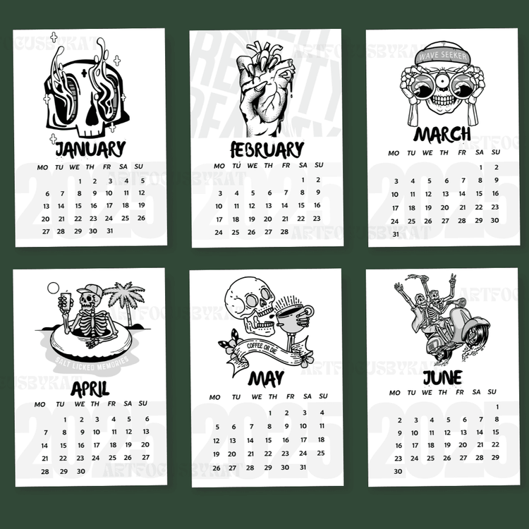 2025-skull-calendar-black-white-printable-calendar-by-artfocusbykat-raket-ph