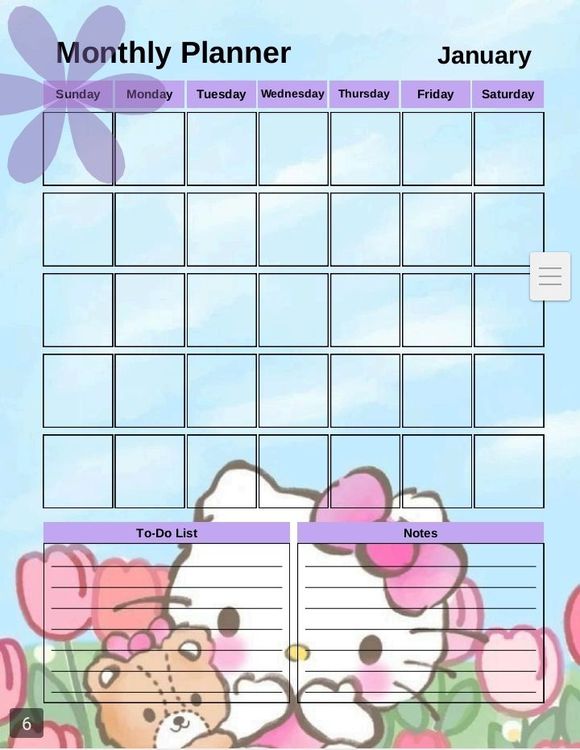 To Do List Printable Hello Kitty Free Coloring Pages Printable