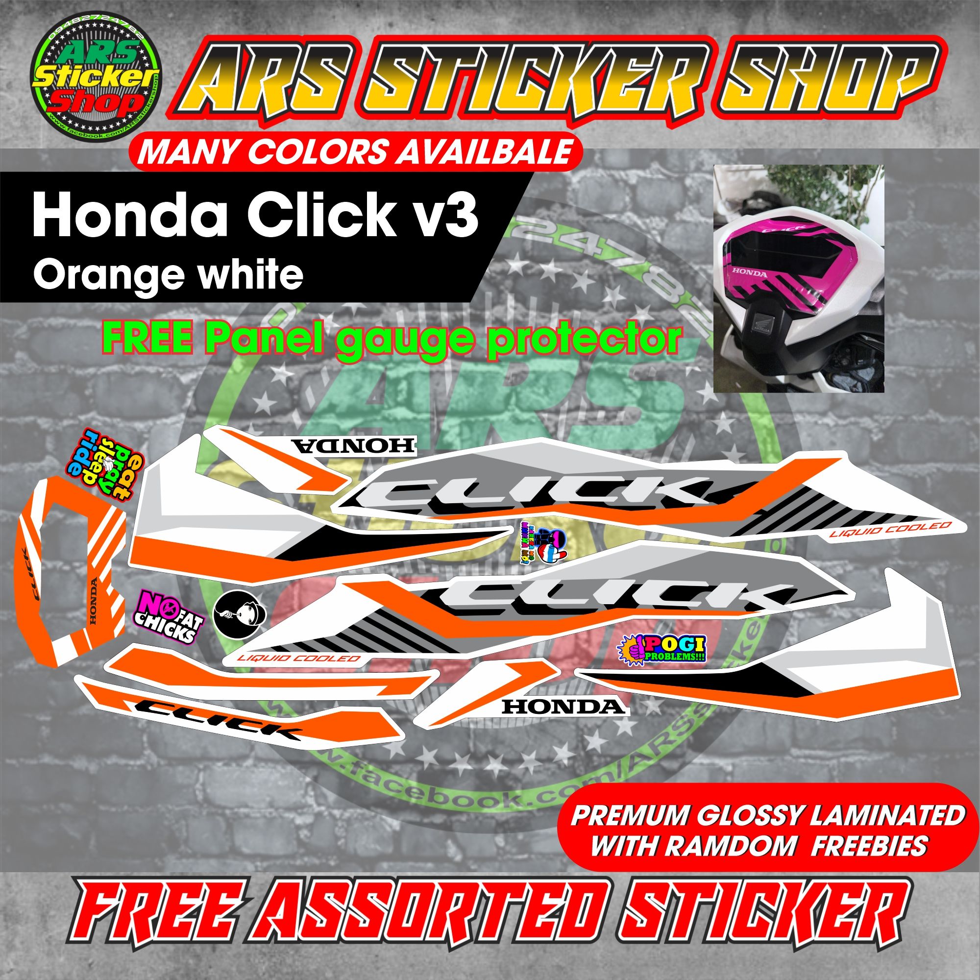 Sticker For Click Decals For Motorcycle Honda Click