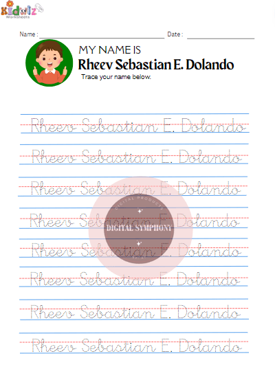 Printable Handwriting Name Worksheets Tracing Name Worksheets 2025