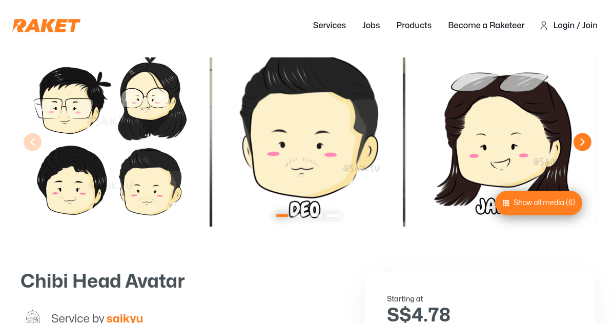 Chibi Head Avatar by saikyu - Raket.PH