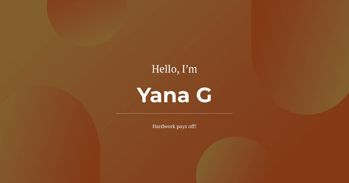 Yana G