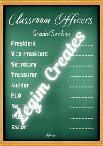 Classroom Officers by reynaldositchon82 - Raket.PH
