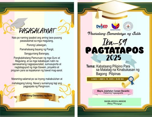 Graduation Layout by mikasdesign - Raket.PH